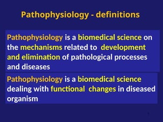 Pathological Science pathophysiology introduction for nursing | PPTX