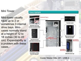 Computer Tower Hardware Examples Basic 1.5-Types-of-Personal-Computer-2Basic-Parts-of-Computer-.ppt