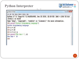 Python Interpreter
5
 