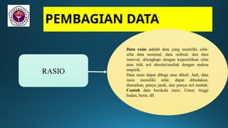PPT INI BERJUDUL PENGANTAR STATISKA, SEMOGA BERMANFAAT | PPTX