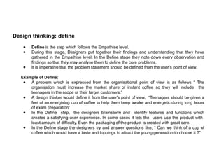 1.5 How to plan a Design Thinking.pptx fro. The subject design thinking ...