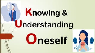 Knowing &
Understanding
Oneself
 
