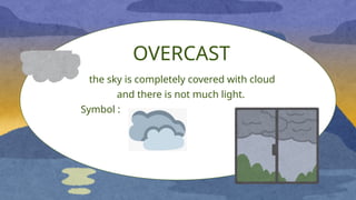 Overcast Sign Weather, Climate and Seasons in english version | PPTX