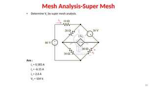 1.2 Mesh analysis for Electrical Circuits.pptx