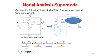 Supernode Analysis Practice 1.3 Nodal analysis Electrical Engineering.pptx