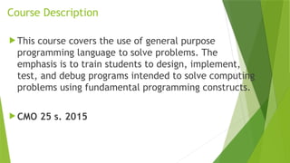 ppt - introduction to computer programming math random... 1. Introduction to Computer Programming.pptx