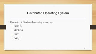 Operating System Introduction for university | PPTX