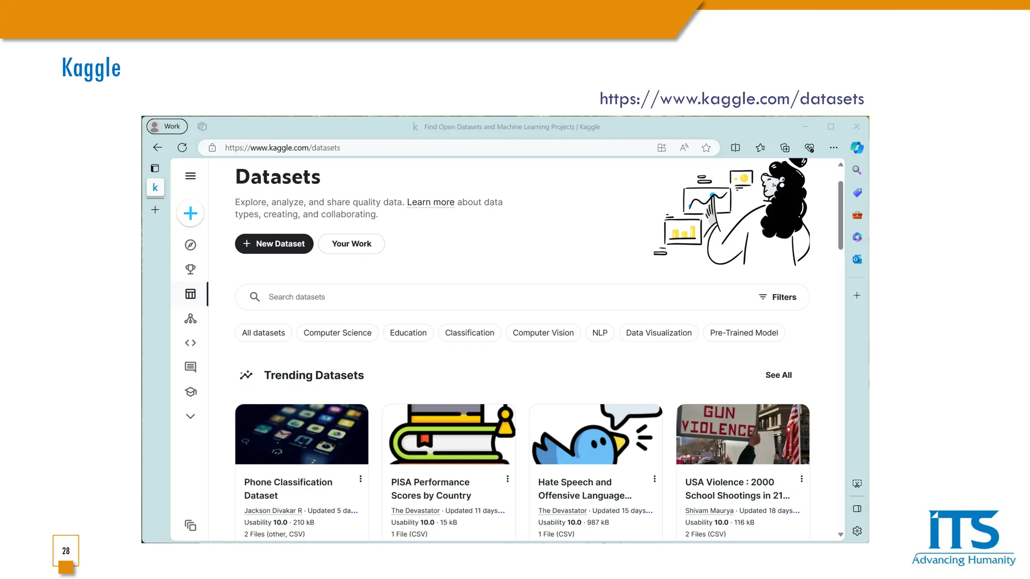 28
Kaggle
https://www.kaggle.com/datasets
 