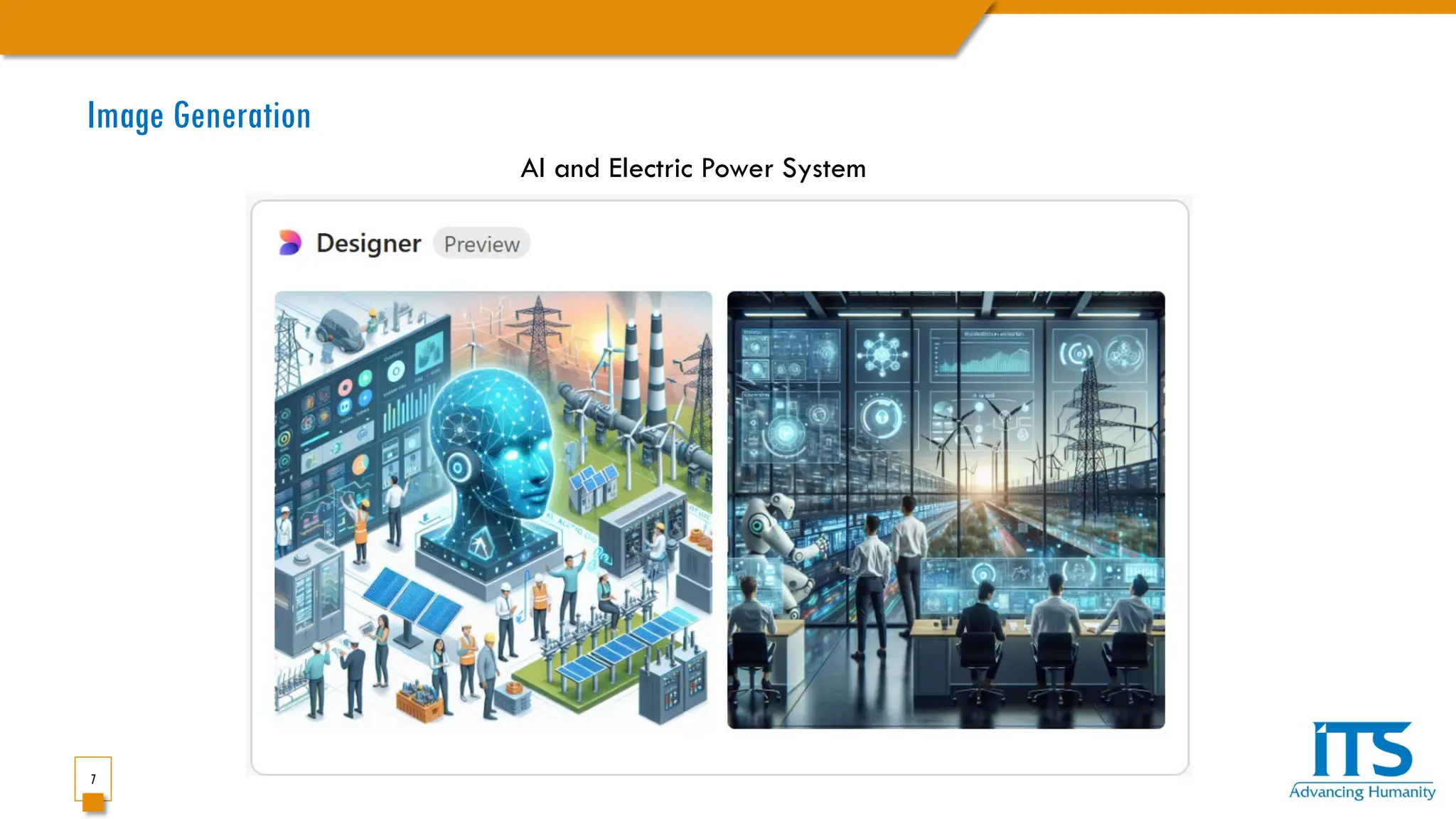 7
Image Generation
AI and Electric Power System
 