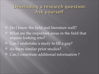 Undertake Study 1. Review of literature and formulation of research question.ppt