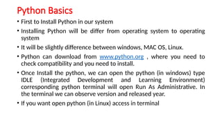 BPLCK105A_Pytthon_Entering Expressions into the Interactive Shell | PPTX