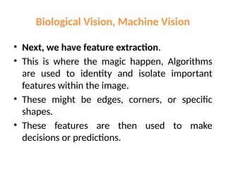 Introducing Deep Learning Concept Biological and Machine Vision | PPTX