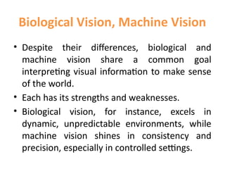 Biological Vision and Machine Vision in Deep Learning | PPTX