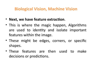 Biological Vision and Machine Vision in Deep Learning | PPTX