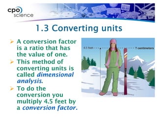 1.3 Converting Measurements.MS Physical Science students learn how to ...