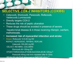 Colcibra 1 role of NSAIDs.pptx in periodontal therapy | PPTX