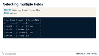 1. Associate Data Analyst in SQL in data camp | PDF