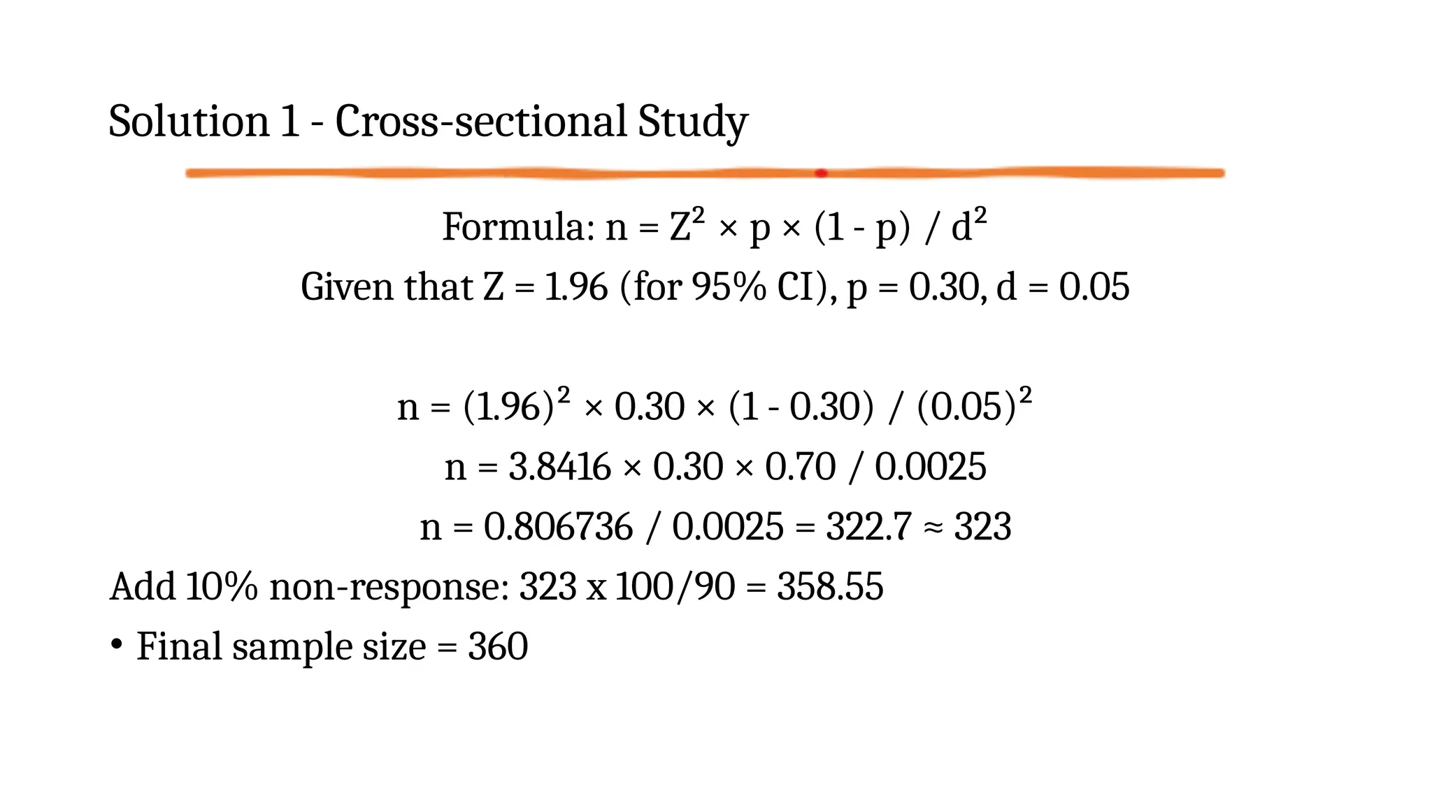 1 SAMPLE SIZE CALCULATIONnnnnnnnnnn pptx 1 SAMPLE SIZE CALCULATIONnnnnnnnnnn pptx
