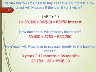 Math Introduction Interest 1. SIMPLE INTEREST - GENeral MATHematics.ppt