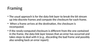 In Network Data Link Layer Frame Check Example Using Check Sum 1.Data Link Layer classical notes for computer.pptx