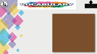 Knowledge &
Understanding
 