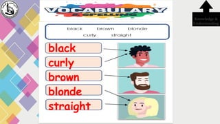 black
curly
brown
blonde
straight
Knowledge &
Understanding
 