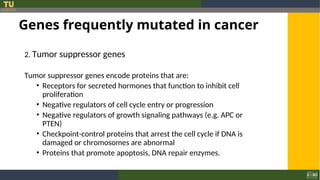 1. Molecular basis of cancer amal.ppt... | PPT