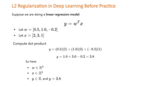 L2 Regularization for Deep Learning with example | PPTX