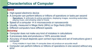 Computer Speed Hz Introduction to computers applications.pdf