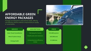 Smart Energy Solutions for a Greener Planet | PPTX