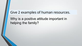 1. EPP- TYPES OF FAMILY RESOURCES.pptxlkok | PPTX