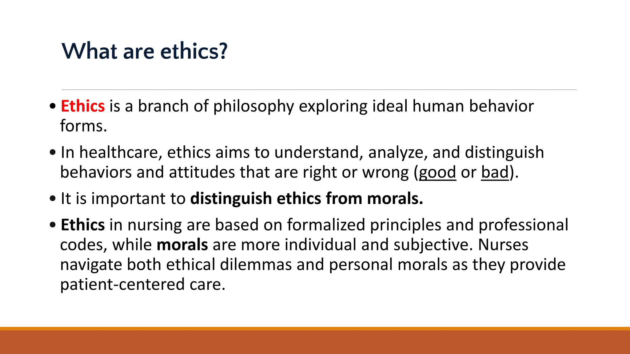 Introduction to Ethics ...