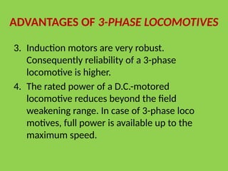 Locomoive Reliability 1. Three Phase Technology used in Loco.ppsx indian railways | PPSX
