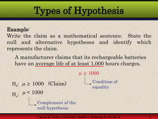1. One Sample Test.pptx hypothesis and markup | PPT
