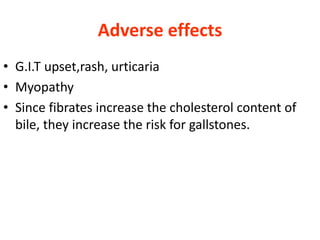 1. B. ANTIHYPERLIPIDAEMIC DRUGS.pdf drugs | PDF