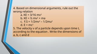 Units & Measurement cbse class 11 physics powerpoint presentation | PPTX