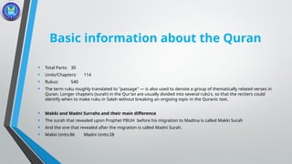 Total Ruku 1.1 Introduction to Quran a short introduction.pptx