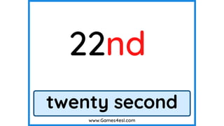 Ordinal numbers for primary pupils Ordinal numbers for primary pupils.pptx