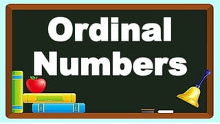 Ordinal numbers for primary pupils Ordinal numbers for primary pupils.pptx