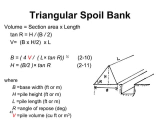 Triangular Pile Volume Formula 1. Earthmoving Materials and Operations.pdf