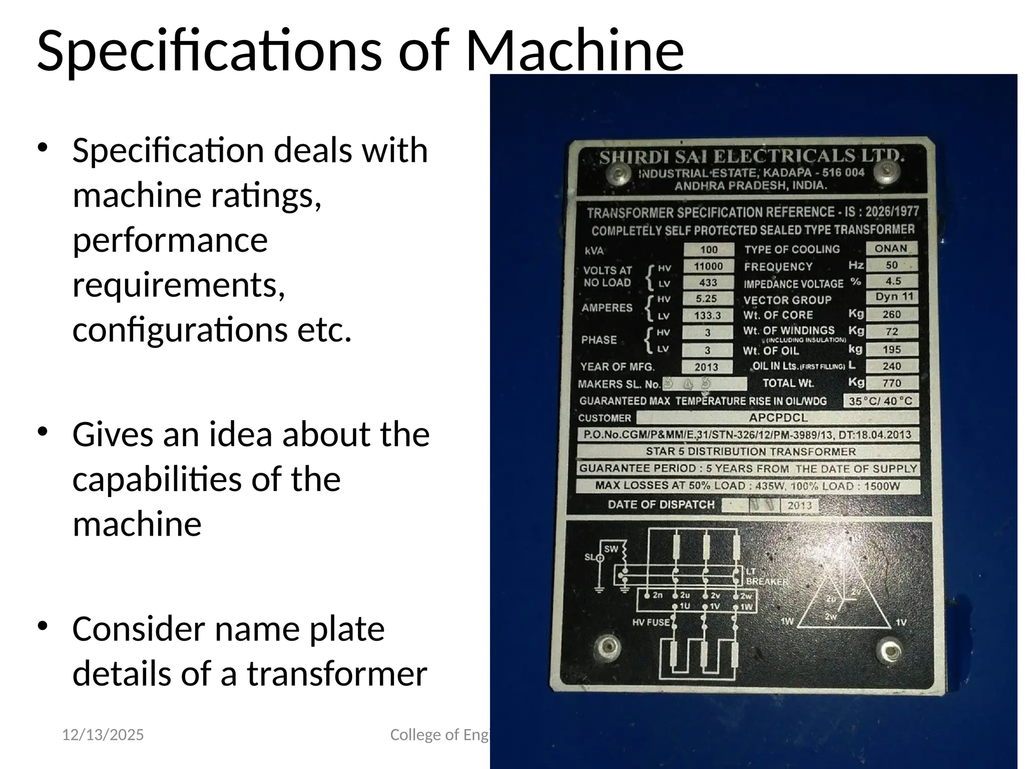 Introduction to Electrical Machine Design. Deals with the major design ...
