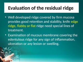 Sufficient Ridges 1.DIAGOSIS AND TREATMENT PLANNING (1).pptx