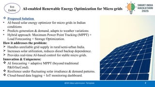 Ai enabled renewable energy optimisation for micro grid.pptx