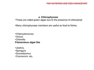 FISH NUTRITION AND FEED MANAGEMNT in aquaculture | PPT
