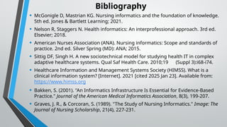 Nursing Informatics in clinical system of health | PPTX