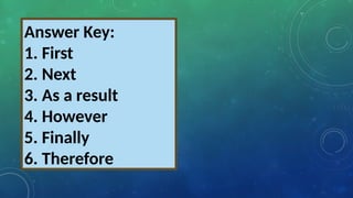 Transitional Device However transitional devices lesson in english 10 | PPTX