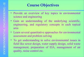 Environmental Engineering Course Content Lecture about Environmental engineerings | PPT