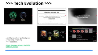 …and I pray, oh my god do I pray,
I pray every single day
For a revolution.
4 Non Blondes - What's Up (Offic
ial Music Video)
>>> Tech Evolution >>>
 