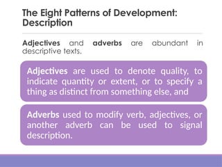 Description Pattern 1. RWS - Week 1 - Patterns and Properties of Written Texts.pptx