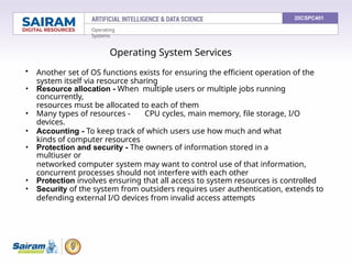 1.4 Operating system overview-objectives and functions - Evolution of ...